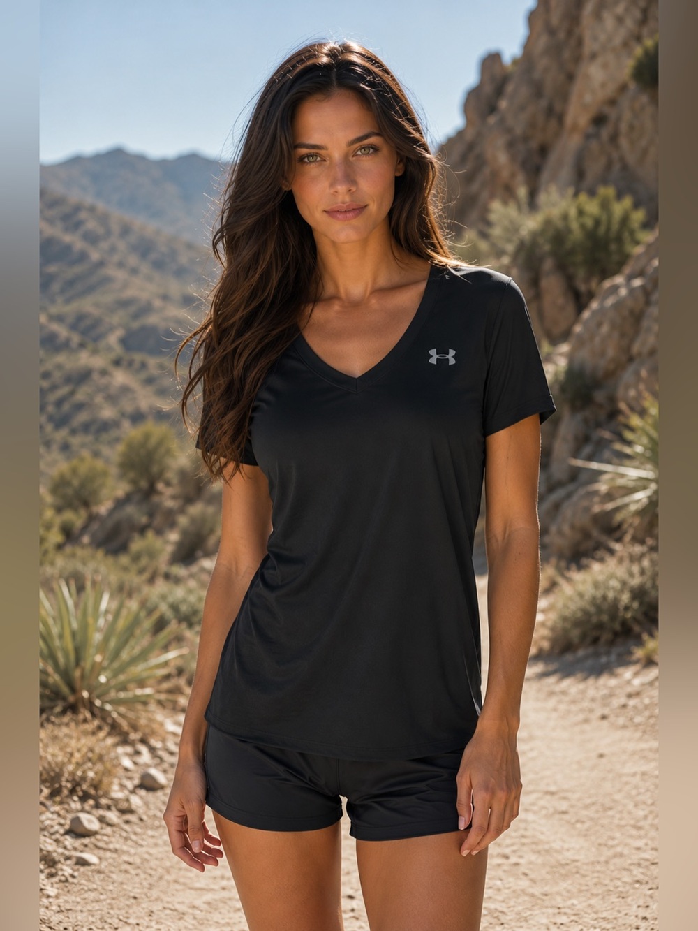 🏋️‍♀️ Under Armour UA Velocity V-Neck – Women’s Size Large 🏋️‍♀️